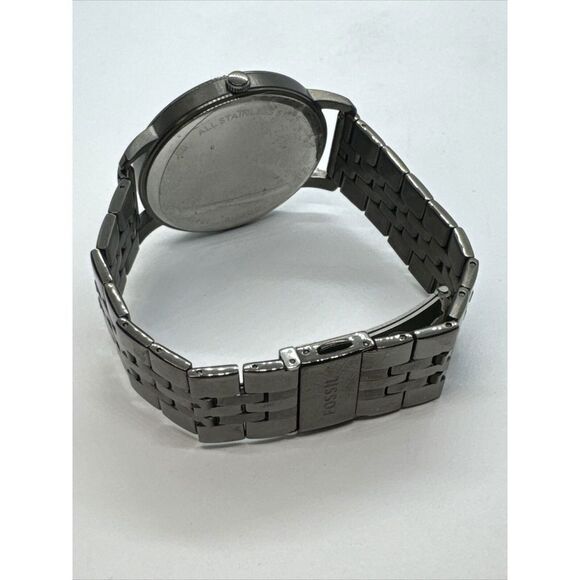 Fossil Lux Luther BQ2419 Men's Smoke Stainless Steel Analog Dial Watch JNA368 - Picture 8 of 11